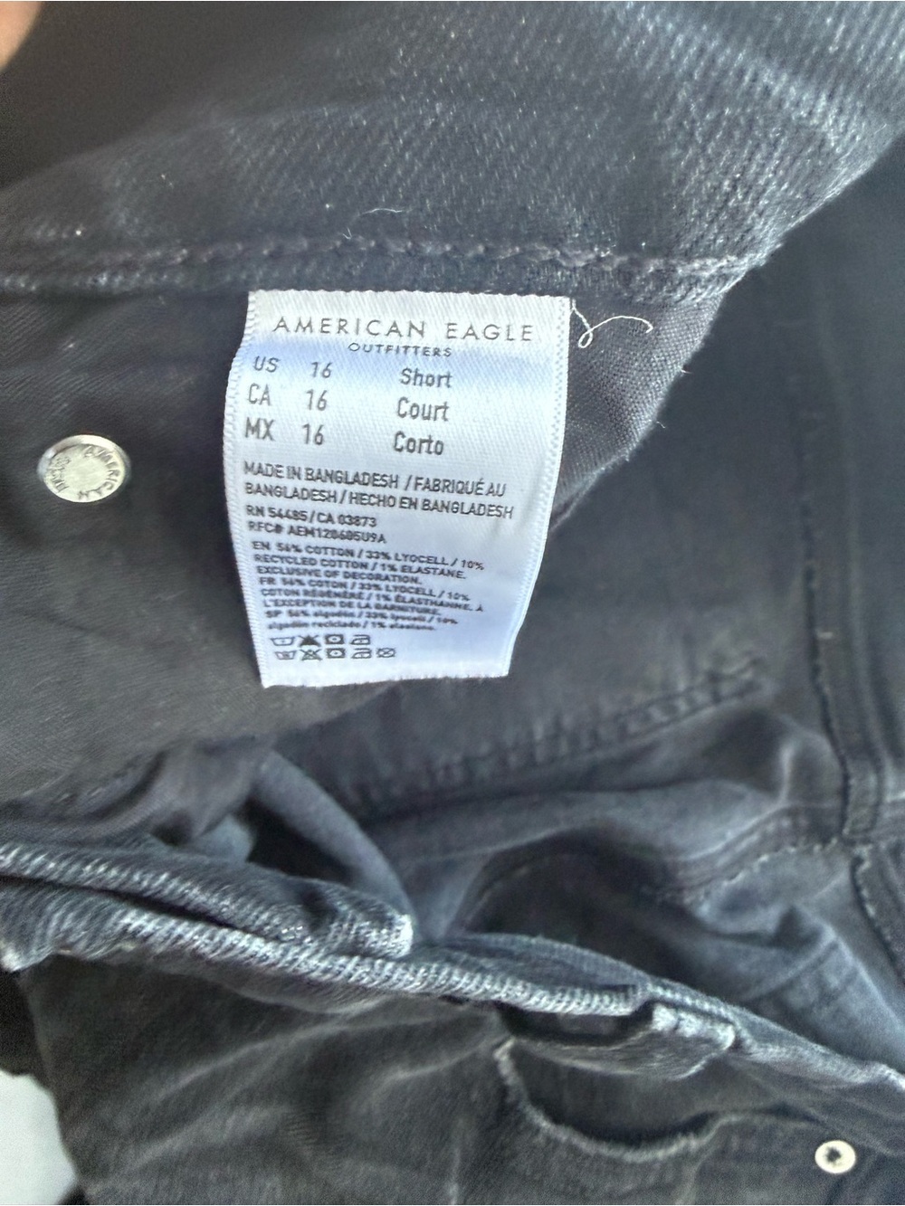 American Eagle Outfitters Washed Black Relaxed Jeans - Picture 9 of 12